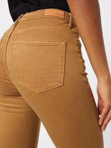 Skinny Jeans di s.Oliver in marrone
