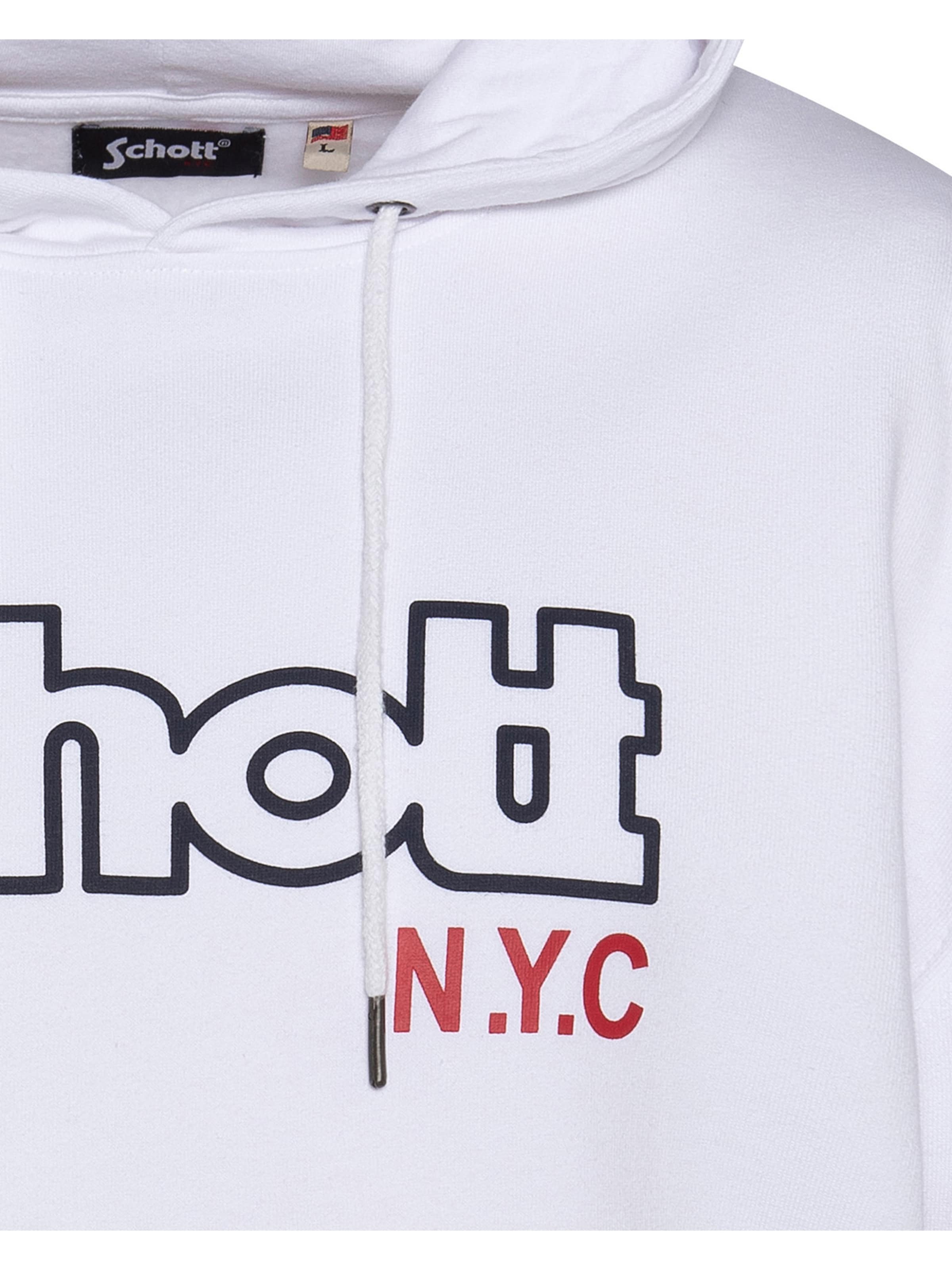Schott NYC Sweatshirt‌‌‌‌‌‌‌ in Weiß