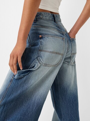 Wide leg Jeans di Bershka in blu