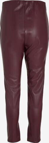 VILA Skinny Pants 'Dagmar' in Red