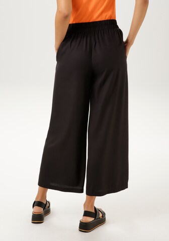 Aniston CASUAL Wide Leg Hose in Schwarz