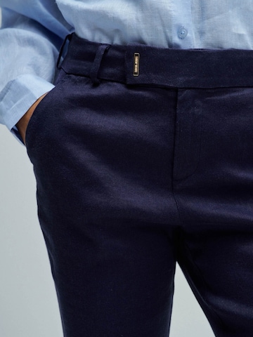 évasé Pantalon chino Salsa Jeans en bleu