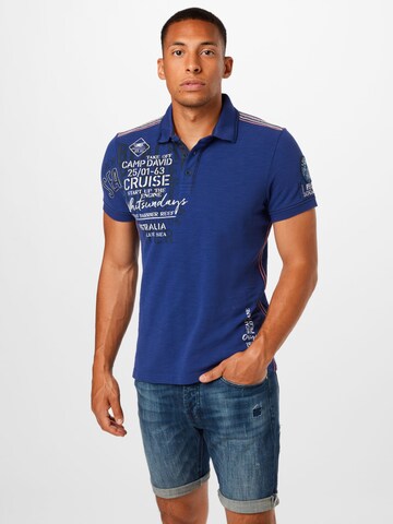 CAMP DAVID Shirt in Blauw: voorkant