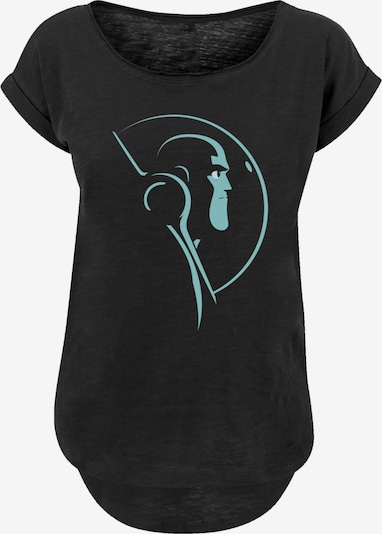 F4NT4STIC T-shirt 'Buzz Lightyear Space Helmet Stare' en turquoise / noir, Vue avec produit