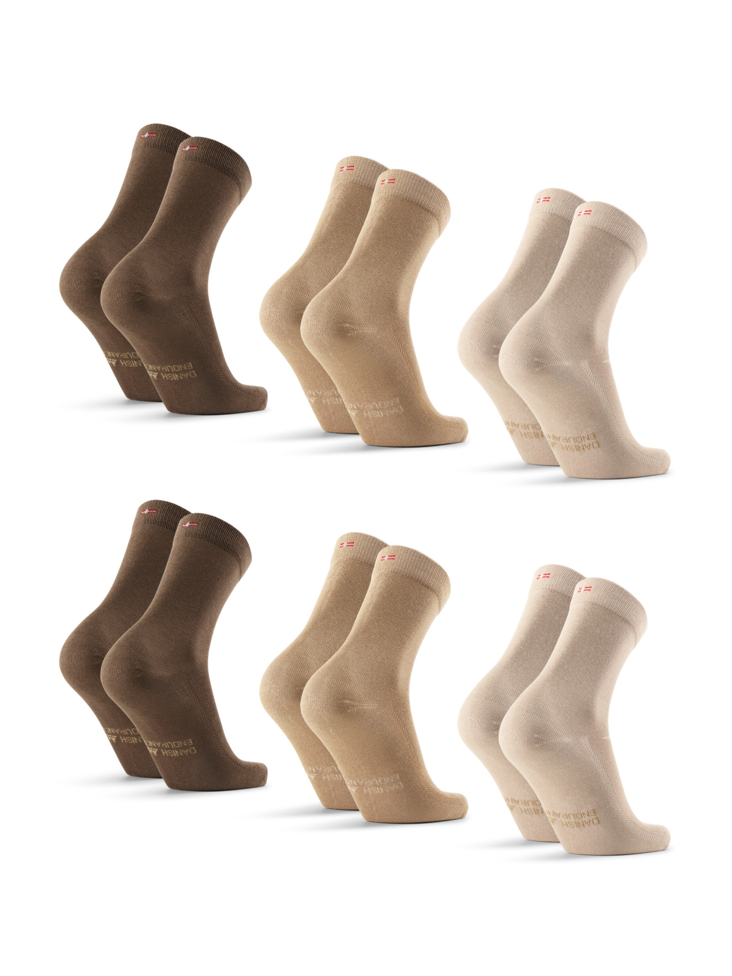 DANISH ENDURANCE Sportssokker 'Bamboo Business' i beige