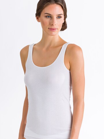 Hanro Top 'Cotton Seamless' in Wit: voorkant