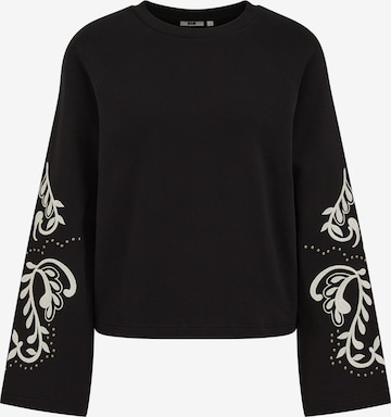 juoda WE Fashion Megztinis be užsegimo: priekis