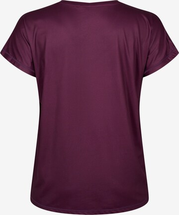 Active by Zizzi Shirt 'ABASIC' in Lila