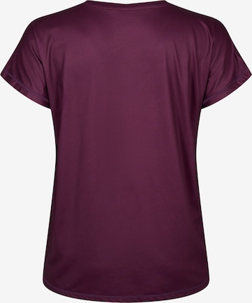 Active by Zizzi Shirt 'ABASIC' in Purple