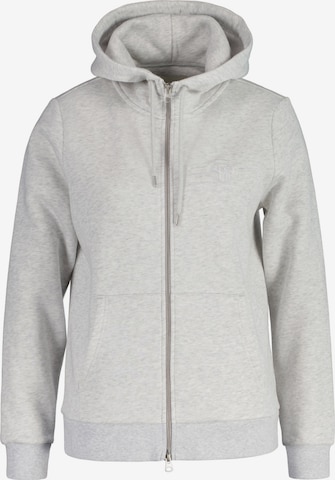 GANT Zip-Up Hoodie in Grey: front