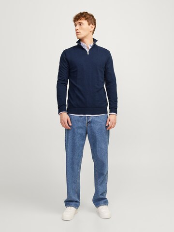 Pull-over 'JWHEMIL' JACK & JONES en bleu