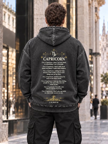 Sweat-shirt 'Zodiac - Capricorn' LUNØIR Studio en noir