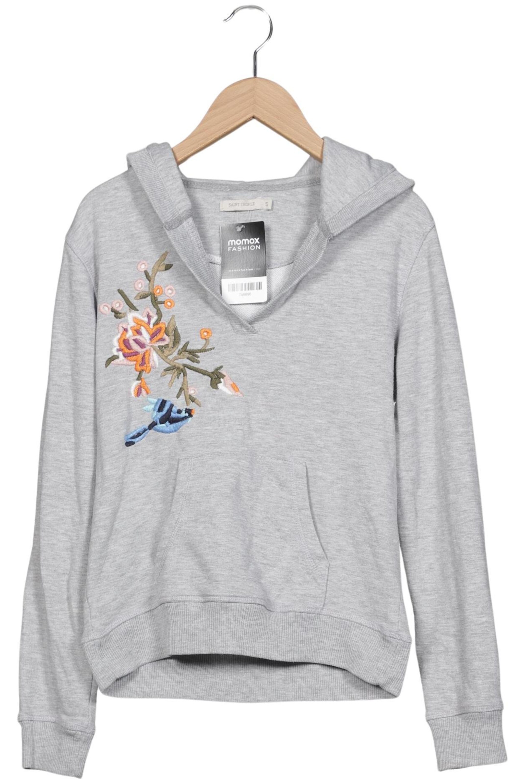 SAINT TROPEZ Sweatshirt & Zip-Up Hoodie in S in Grey: front