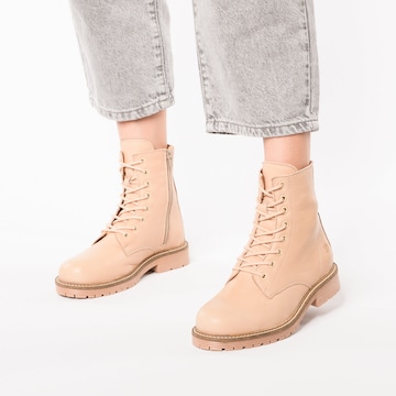 Apple of Eden - Botines con cordones 'Sun' en beige