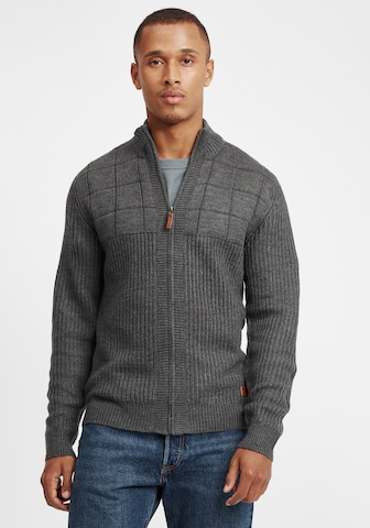 BLEND Knit Cardigan in Grey: front