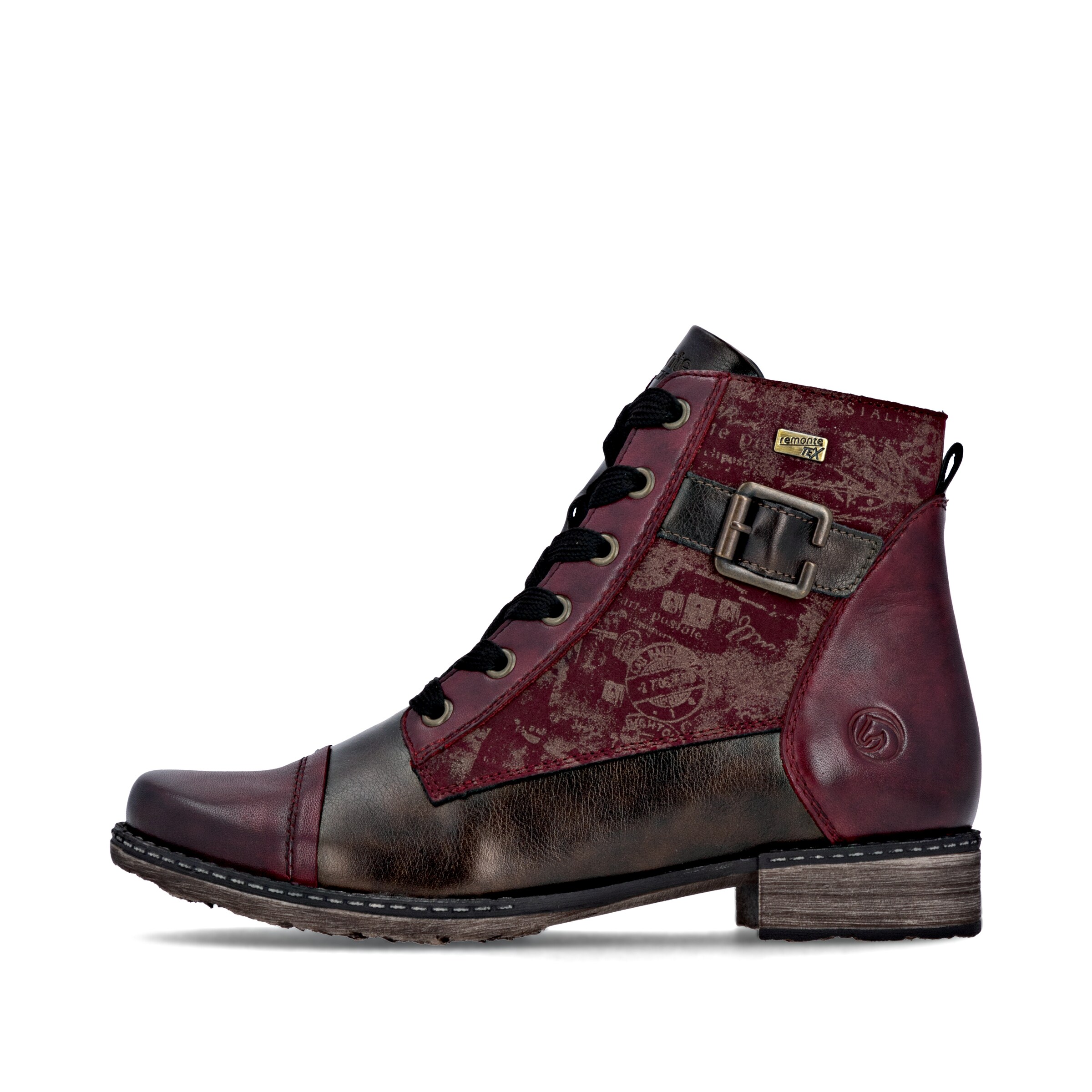 REMONTE Schnürstiefelette in Rot