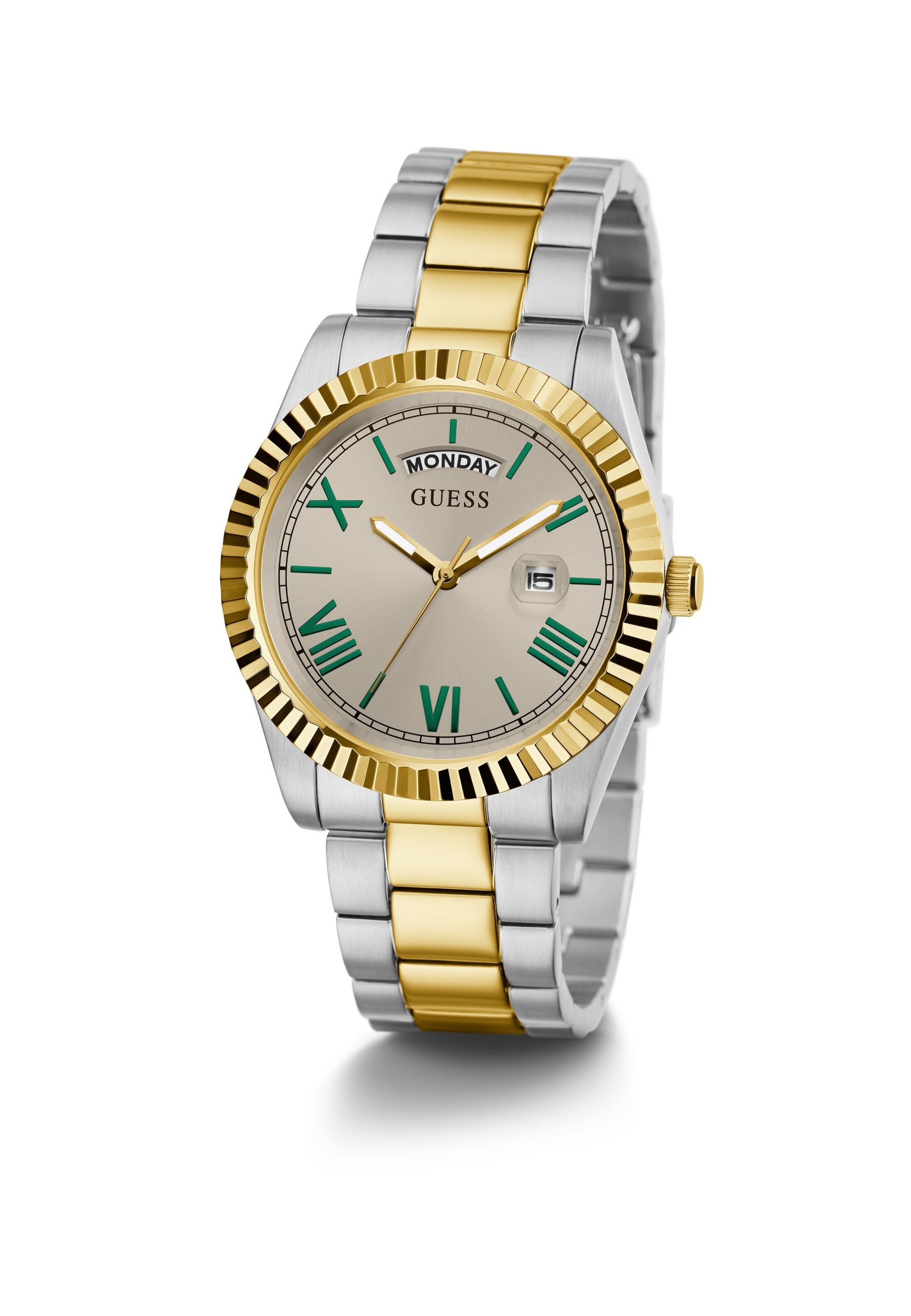 GUESS Uhr 'Connoisseur' in Grau