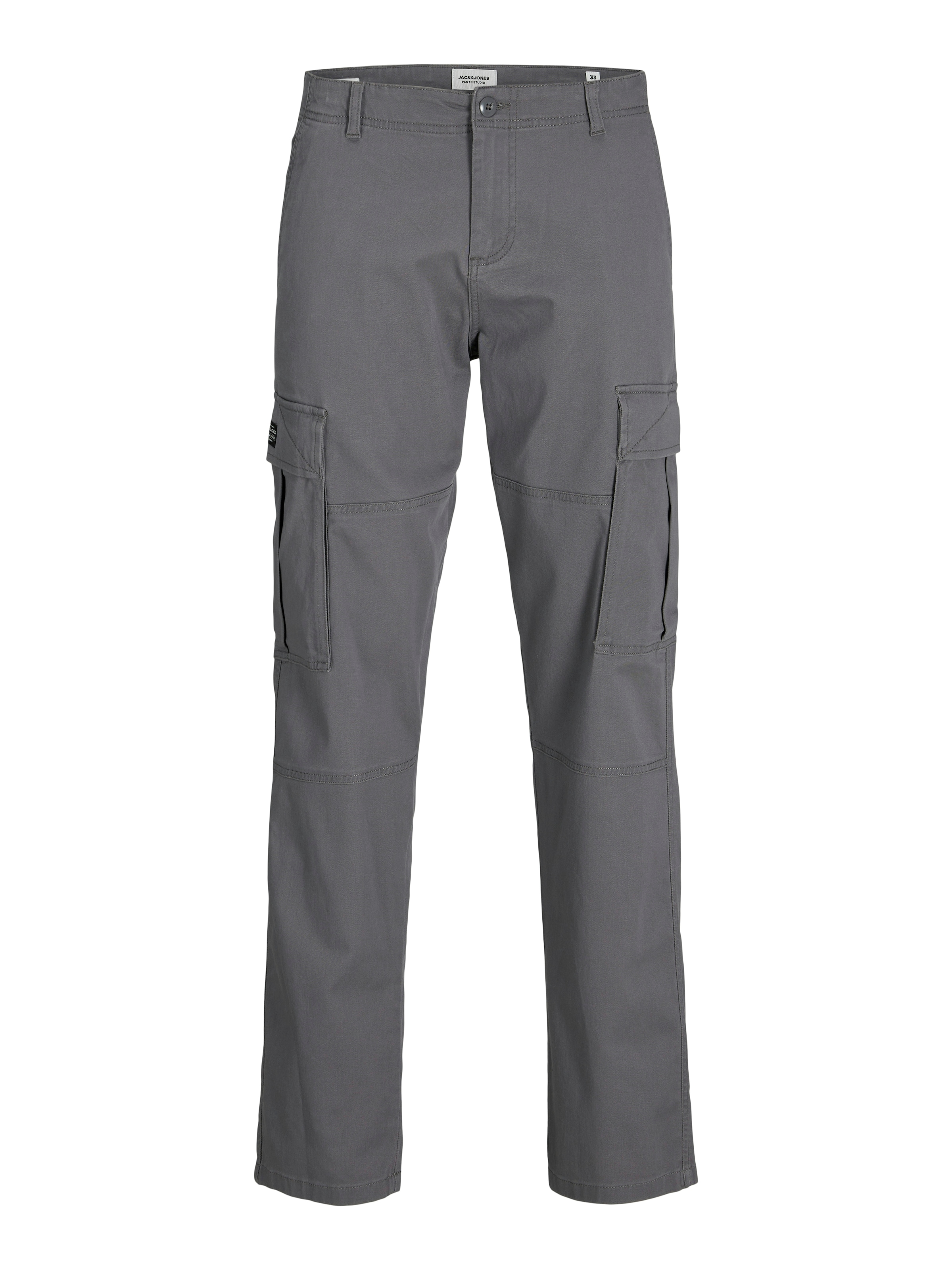 JACK & JONESCargo hlače 'JPSTKANE JONNIE' - siva boja: prednji dio