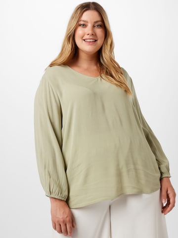 ONLY Carmakoma Blouse 'JUDIA' in Green: front