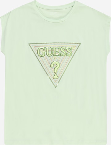 GUESS قميص بلون أخضر: الأمام