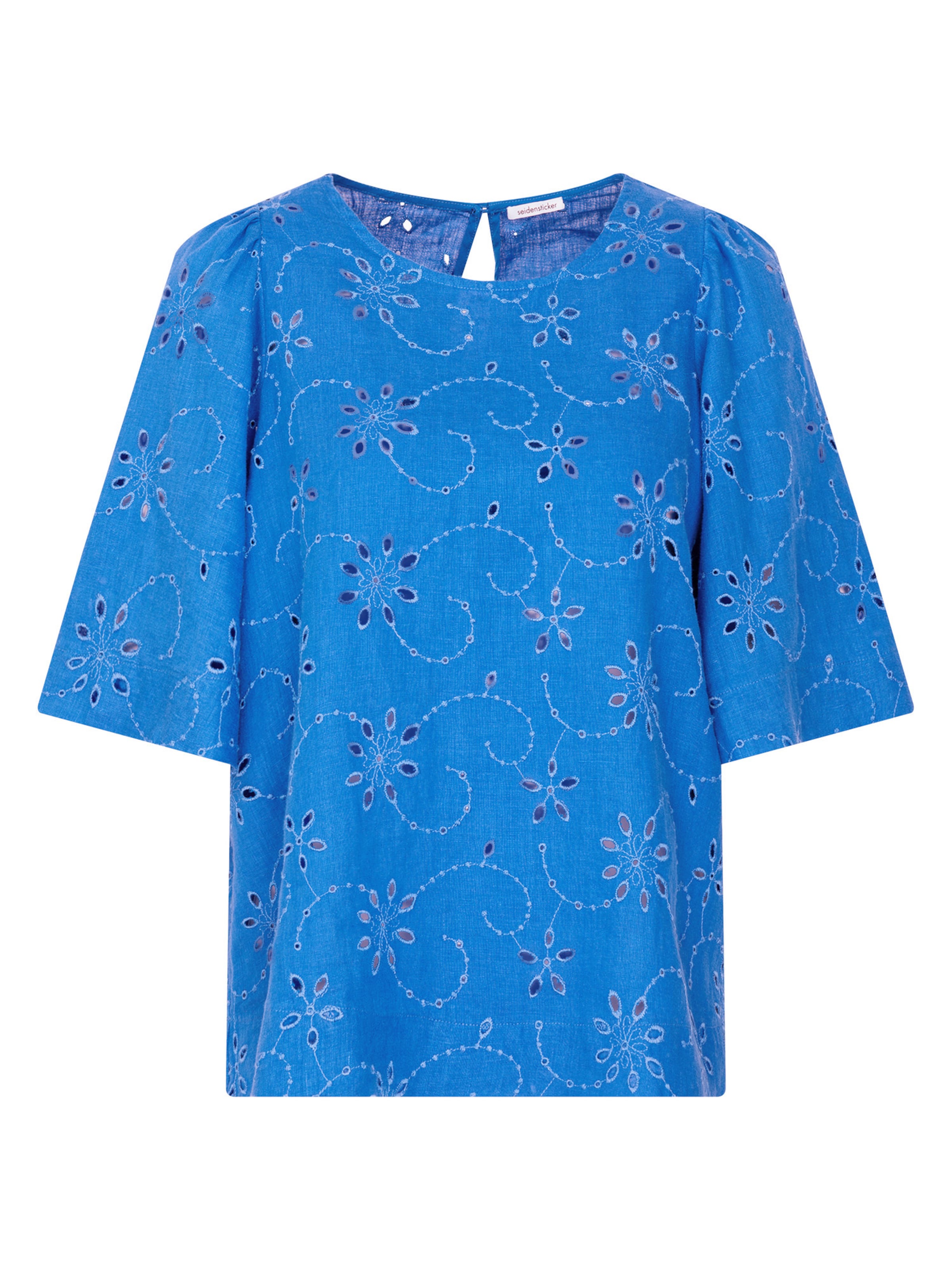 SEIDENSTICKER Blouse 'Schwarze Rose' in Blue: front