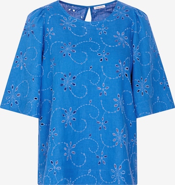 SEIDENSTICKER Bluse 'Schwarze Rose' in Blau: Vorderseite