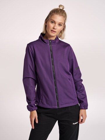 Hummel Athletic Jacket in Purple: front