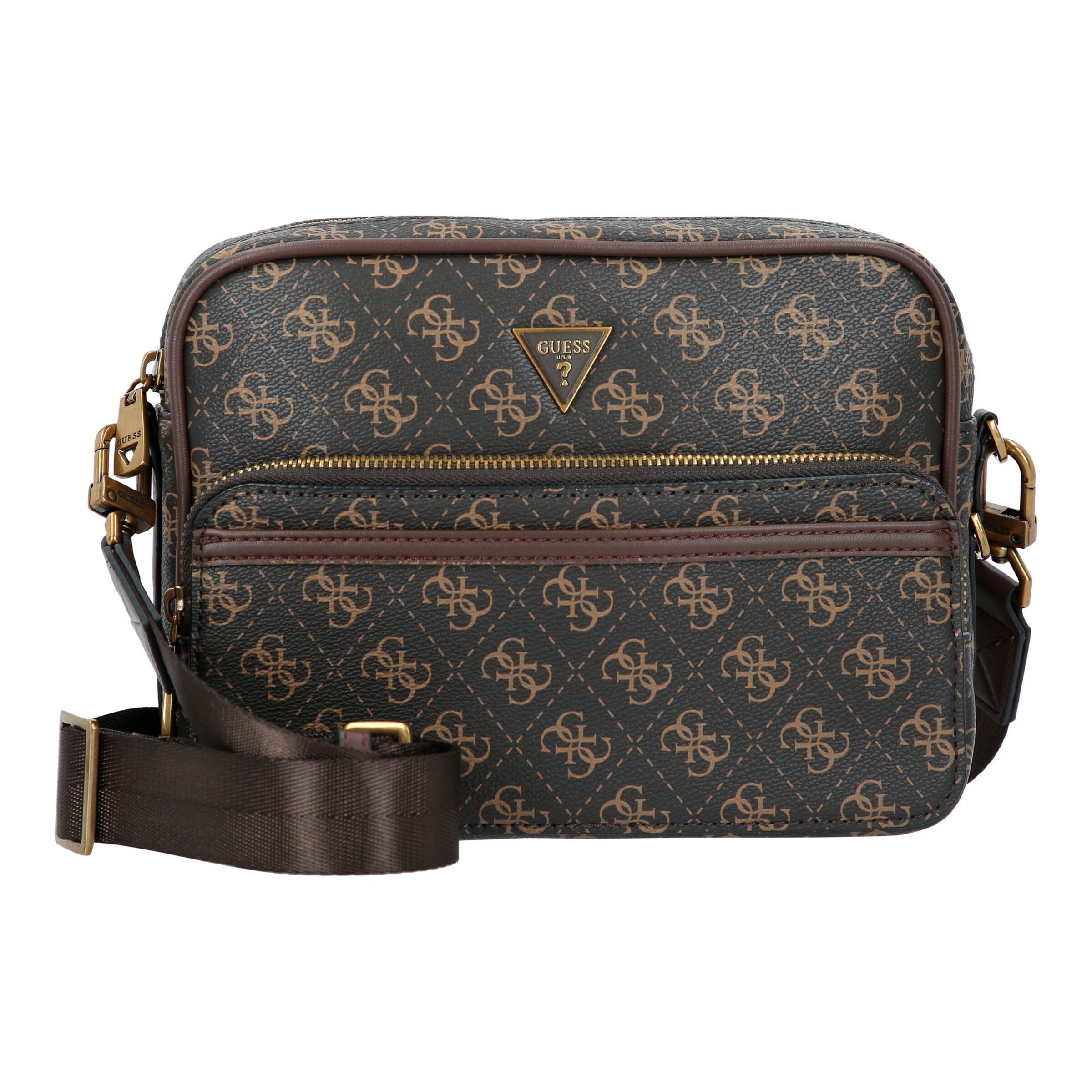 GUESS Crossbody bag 'Milano' in Brown: front