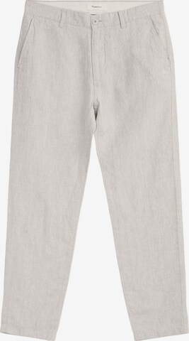 KnowledgeCotton Apparel Regular Pants ' CHUCK ' in Grey: front
