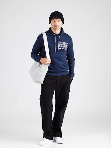 TOM TAILOR Sweatshirt in Blauw: voorkant