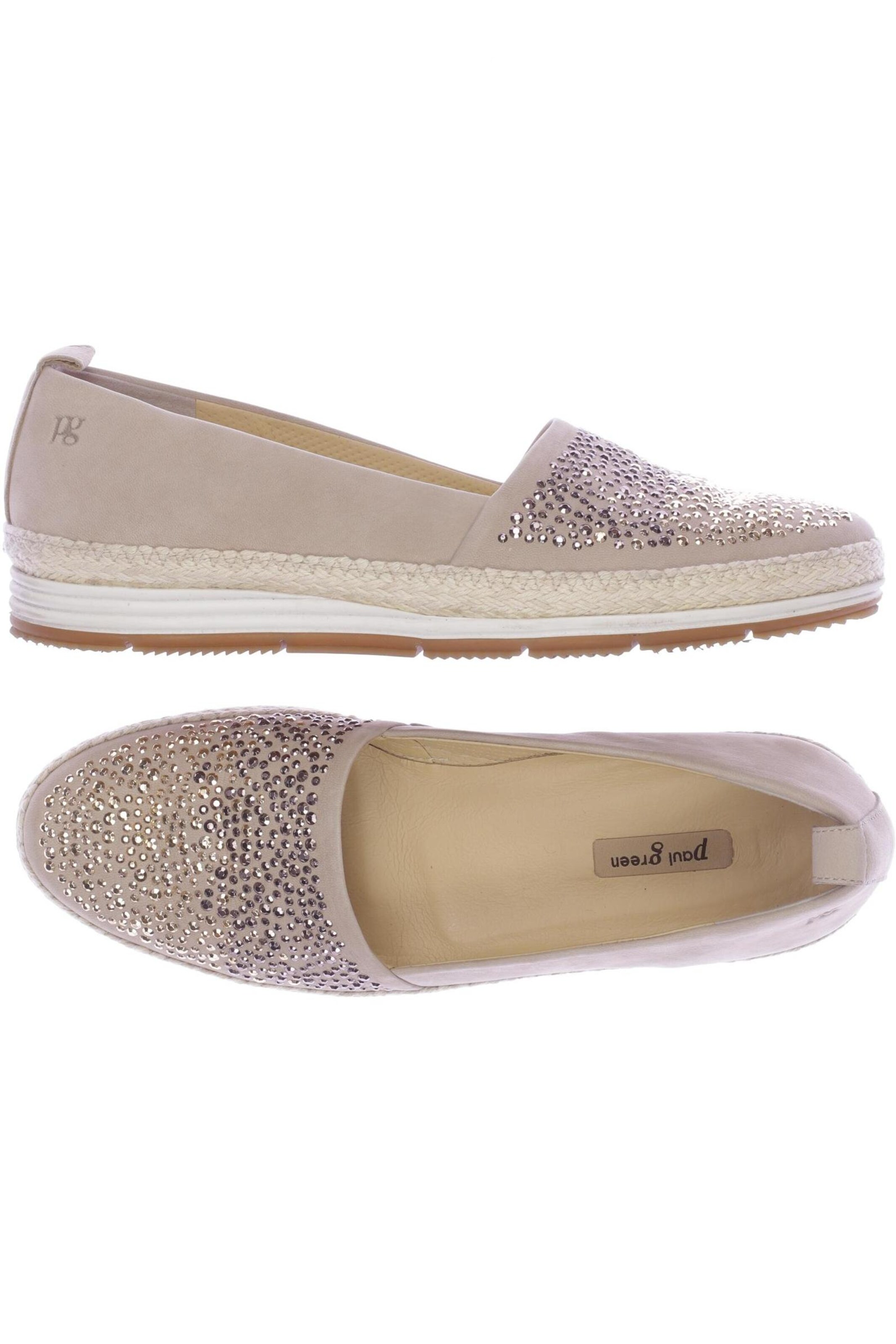 Paul Green Flats & Loafers in 38 in Beige: front