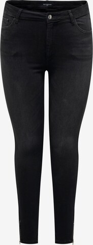 ONLY Carmakoma Skinny Jeans 'WILLY' in Schwarz: predná strana