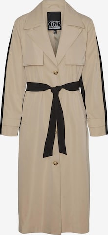 Manteau mi-saison 'KARLA' SOMETHINGNEW en beige : devant