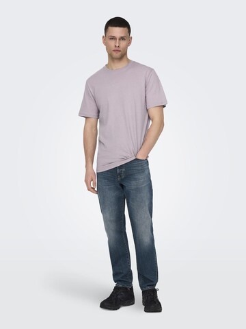 Only & Sons Shirt 'ONSMax' in Lila