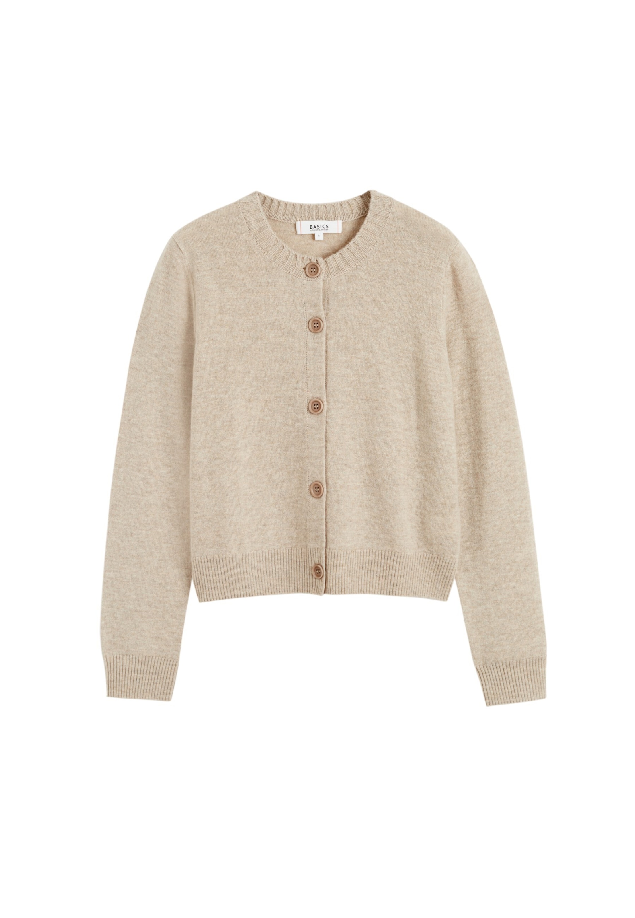 Chinti & Parker Cardigan 'Basics' i beige: forside