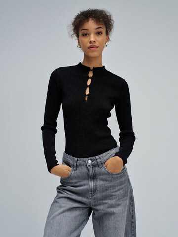 Pull-over Salsa Jeans en noir : devant