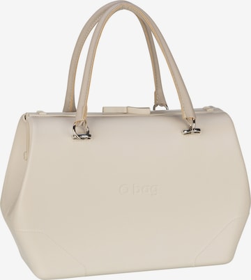 O bag Handbag in Beige: front