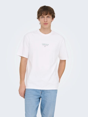 Only & Sons Shirt 'ONSGARFIELD' in White: front