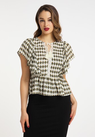 faina Blouse in Wit: voorkant