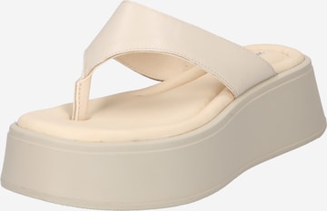 VAGABOND SHOEMAKERS T-Bar Sandals 'COURTNEY' in White: front