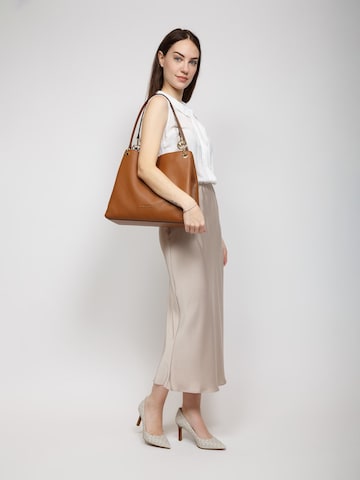 Borsa a mano 'Christina Large Triple Gusset Shoulder Tote' di Michael Kors in marrone