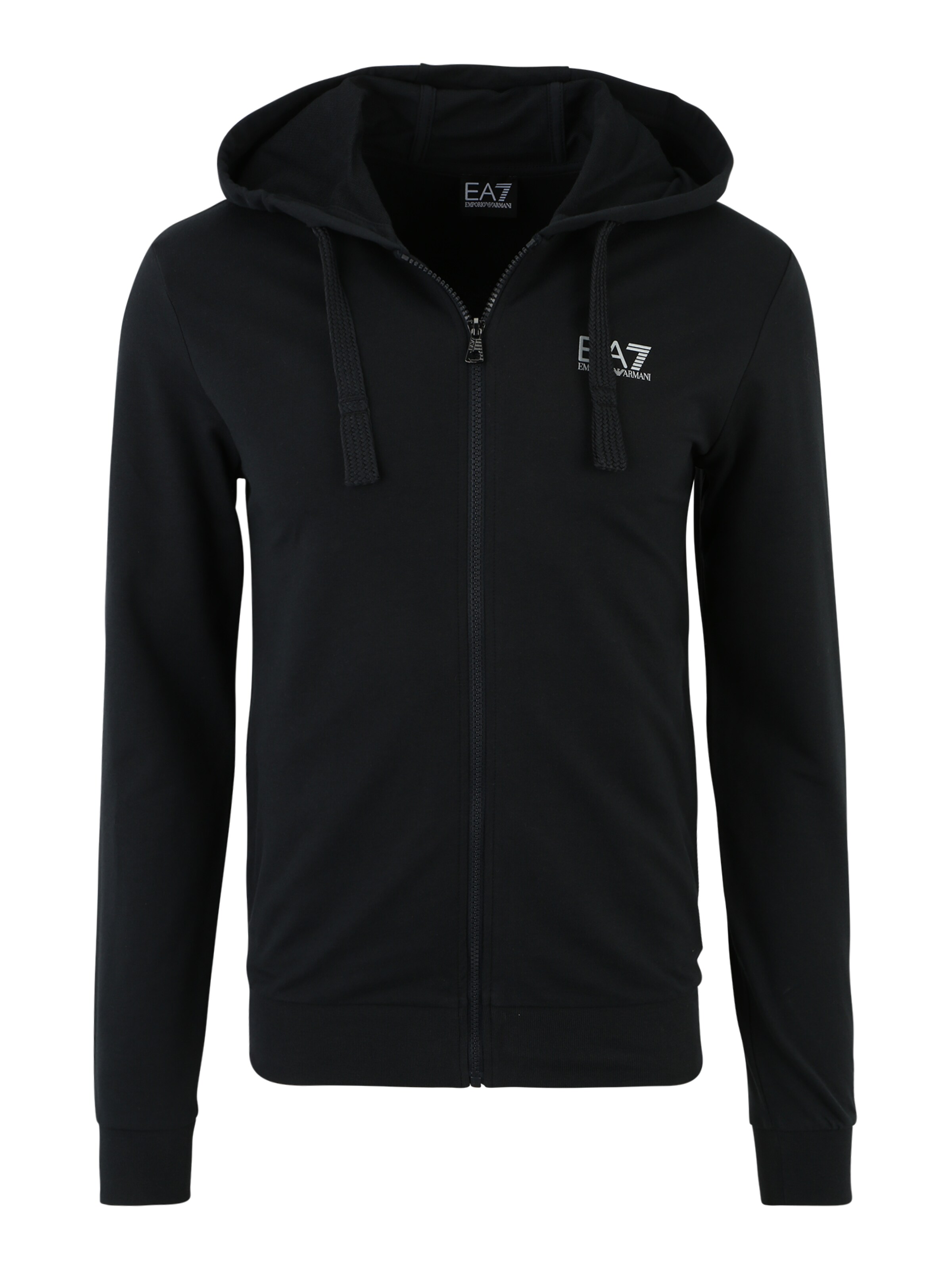 EA7 Emporio Armani Zip-Up Hoodie in Black | ABOUT YOU
