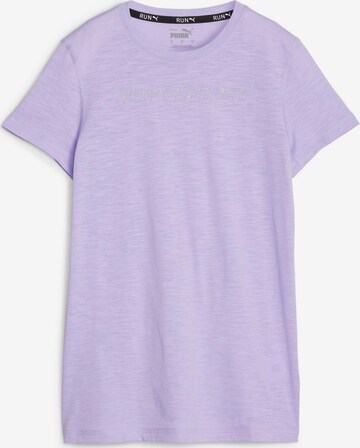 PUMA Performance Shirt 'RUN' in Purple: front