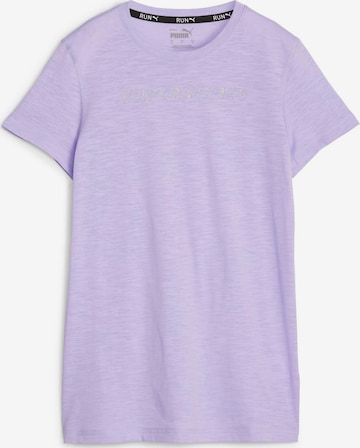 PUMA - Camisa funcionais 'RUN' em roxo: frente