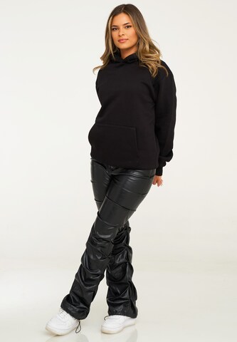 behype Sweatshirt 'COMFY' in Schwarz