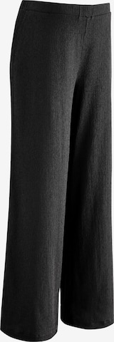 Wide Leg Pantalon Next en noir : devant