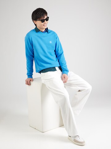 SCOTCH & SODA Sweatshirt 'Seasonal Core' in Blauw
