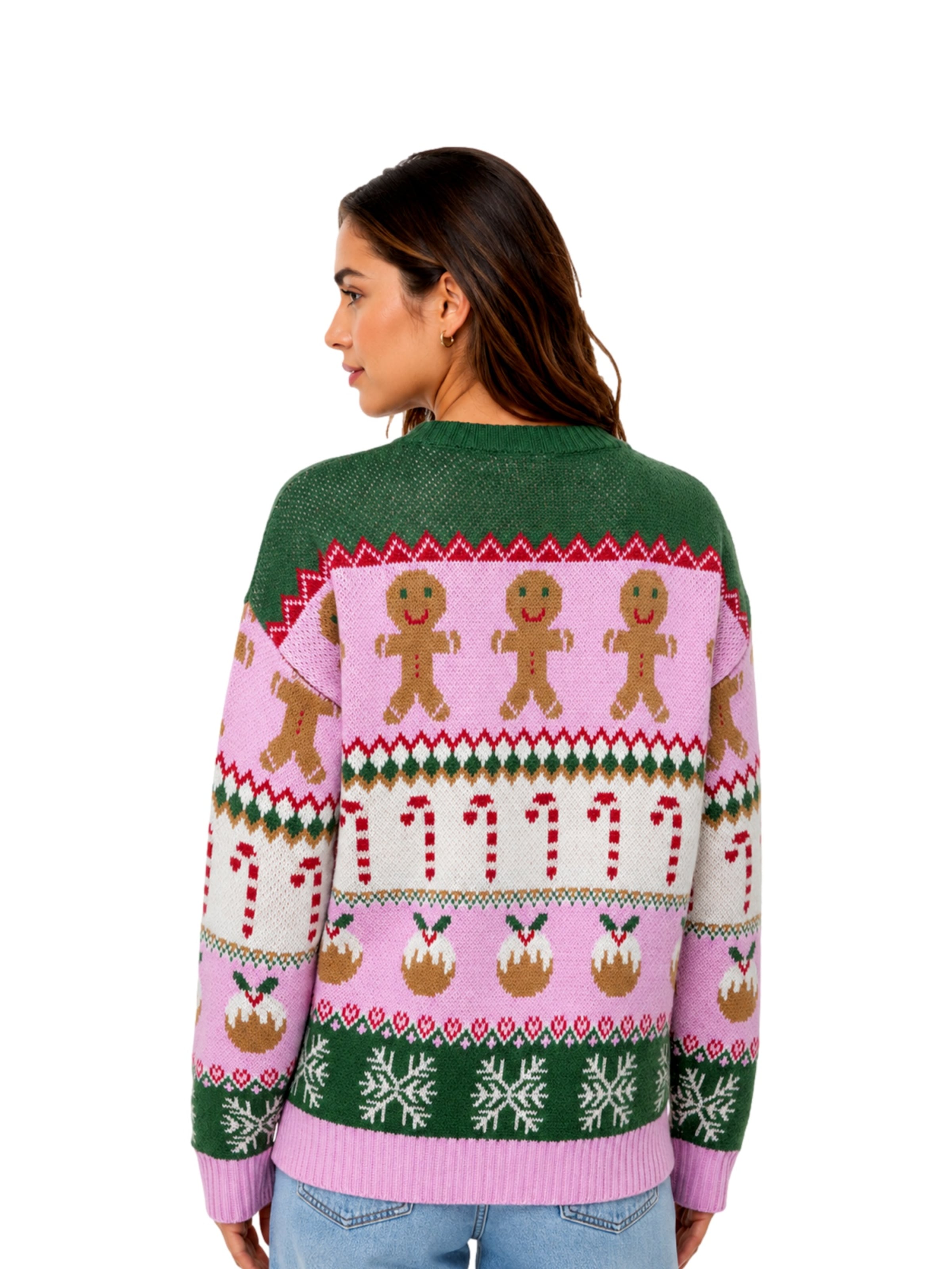 ONLY - Pullover 'ONLXmas HO' em rosa