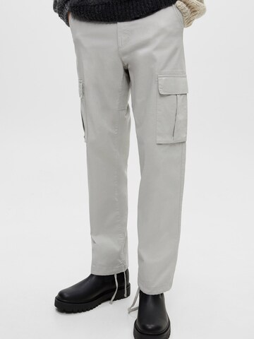 Regular Pantalon cargo Pull&Bear en gris