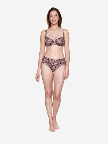 JOOP! Bustier Bikinitop ' Leopard Beach ' in Bruin